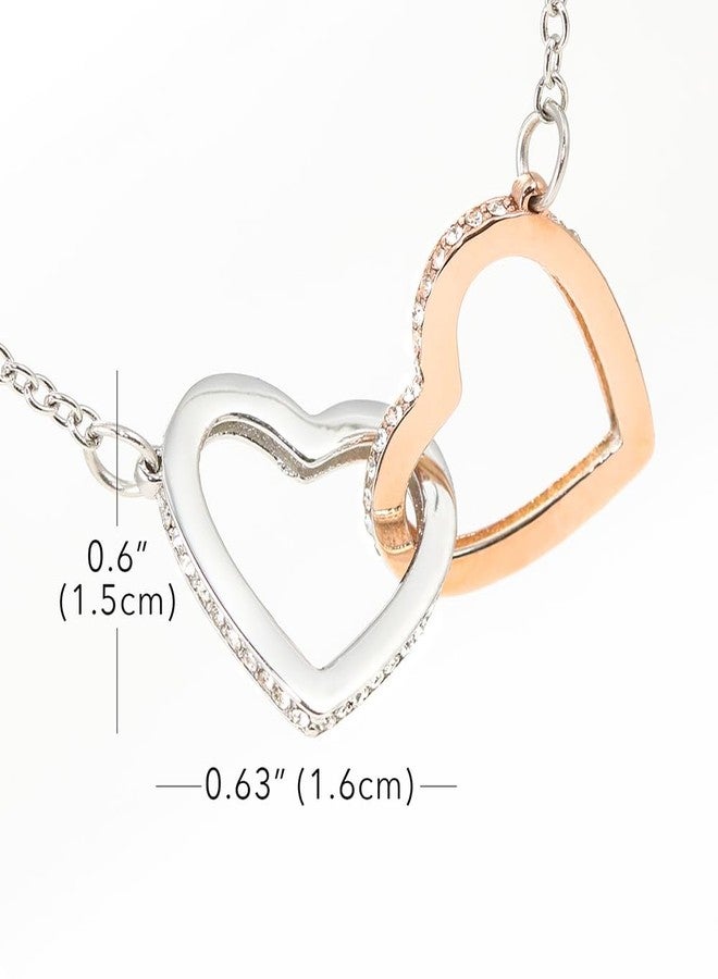 Dokazu Gift for Granddaughter Necklace from Grandparents with Heartfelt Message & Luxury Box, Birthday, Valentine’s Day, Christmas, Interlocking Hearts Jewelry - Image 4